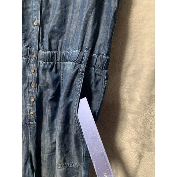 Anthropologie Blue Denim Jumpsuit - Picture 4 of 16